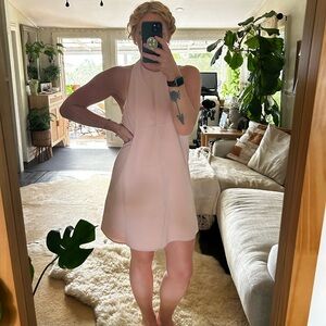 Blush Pink Halter Dress